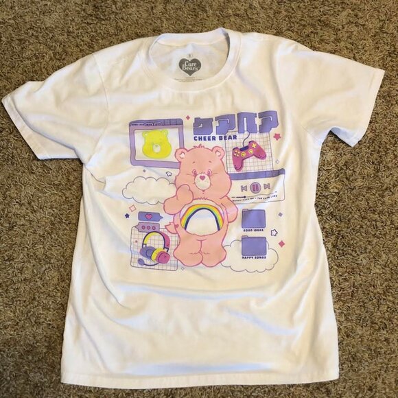 Care Bear Small White T-Shirt Pre-Owned Size Small - Picture 1 of 4